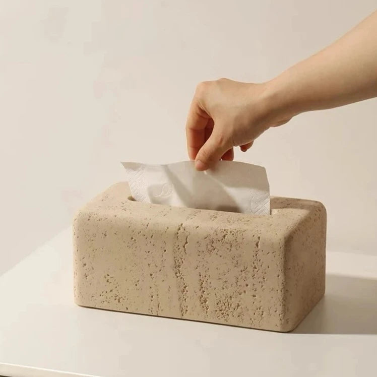 Faux Travertine Tissue Holder – BRECK + FOX