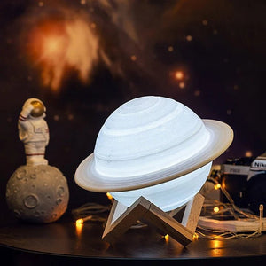 Illuminate Your Nights: The Mesmerizing Saturn Lamp - BRECK + FOX