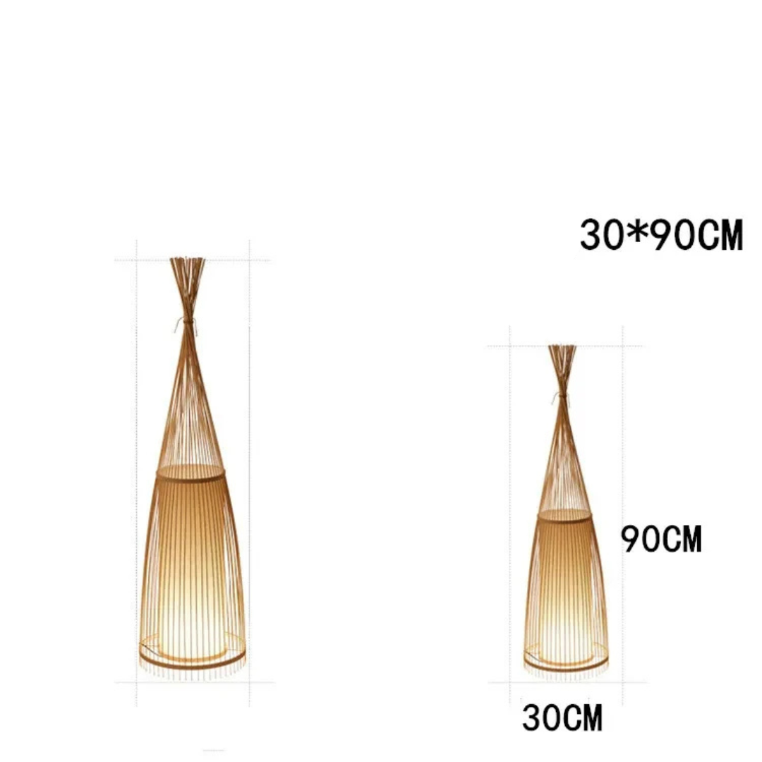 Bamboo TeePee Floor Lamp