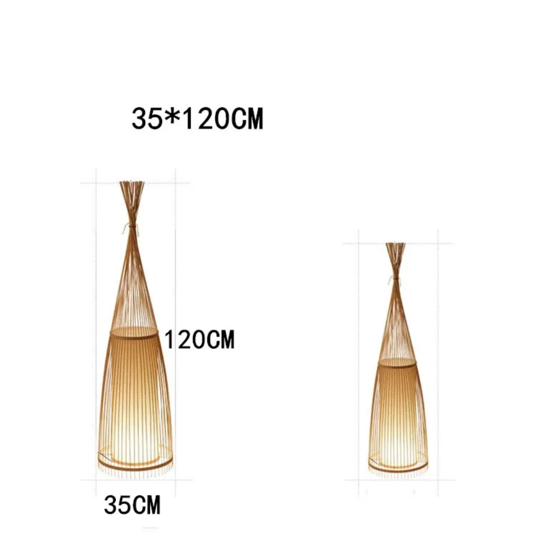 Bamboo TeePee Floor Lamp