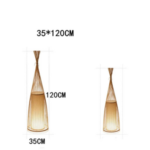 Bamboo TeePee Floor Lamp