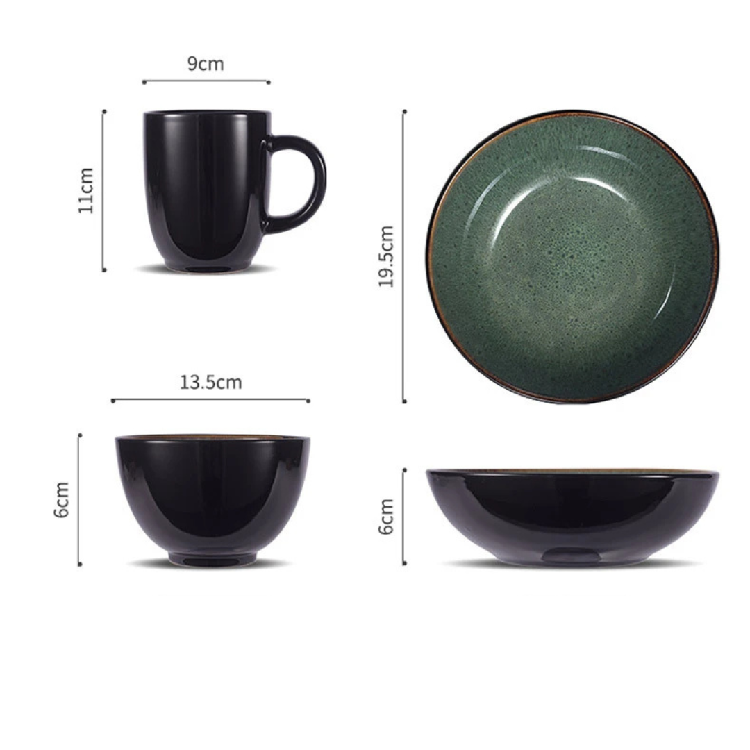 Coimbra Glaze 5-Piece Dinnerware Set