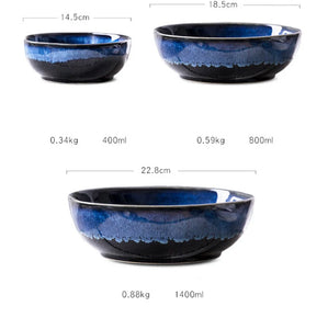 Kobe Blue Ceramic Bowl