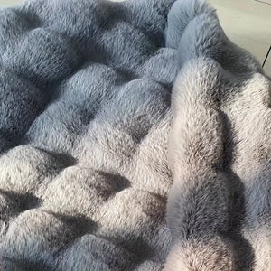 Rabbit Faux Fur Round Carpet