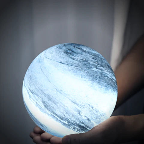 Glass Moon Lamp