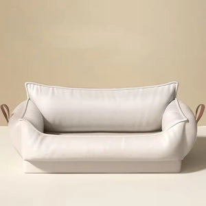 Faux Leather Dog Bed