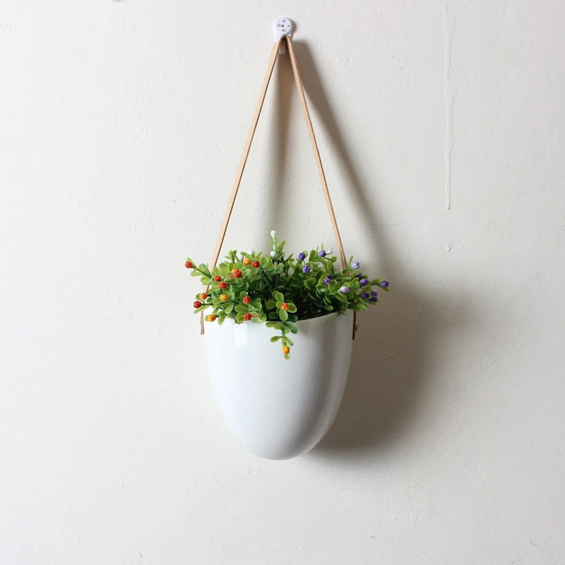 ceramic hanging plant Ceramic Hanging Planter 3-Piece Set – BRECK + FOX