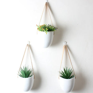 Ceramic Hanging Planter 3-Piece Set