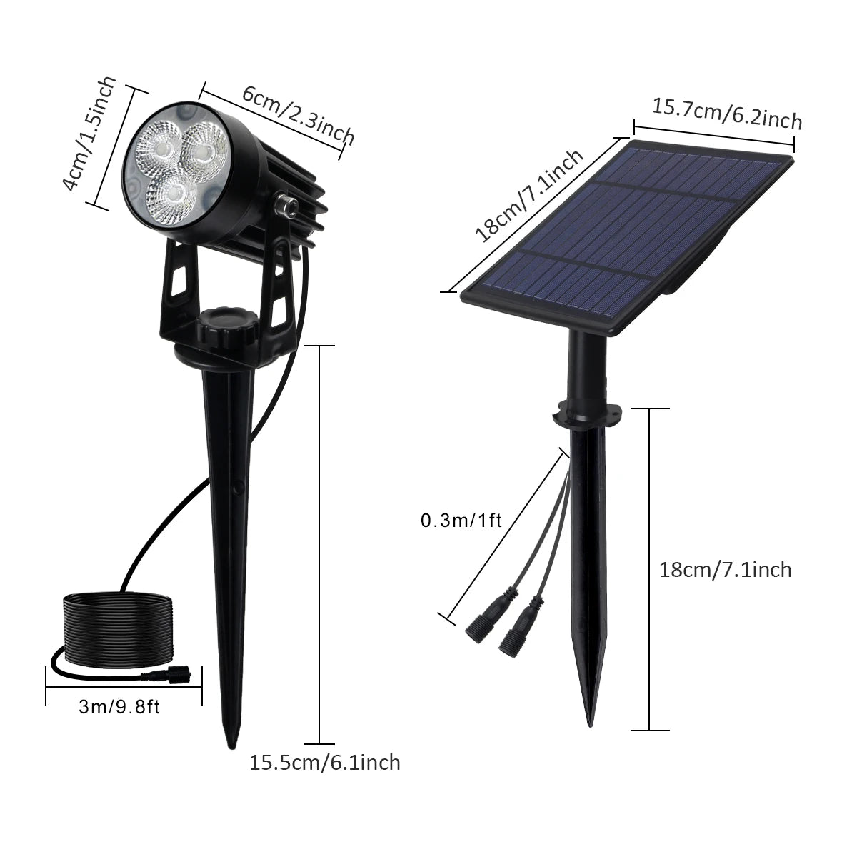 Fox Led Solar Light Solar Spotlights 5-Piece Set – BRECK + FOX
