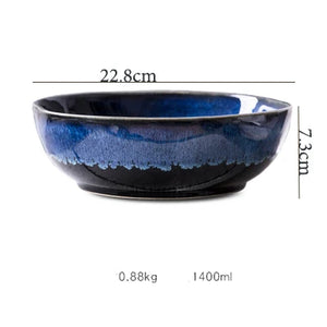 Kobe Blue Ceramic Bowl