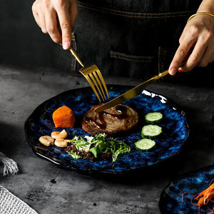 Blue Nebula 10-Piece Dinner Set