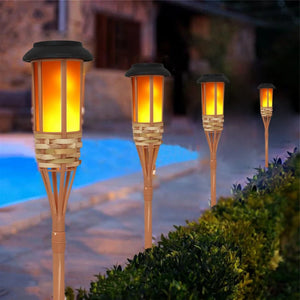 Solar Tiki Torch 5-Piece Set