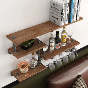 Industrial Floating Bar Shelf