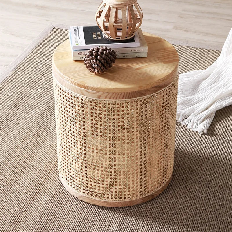 Storage Wooden Side Table