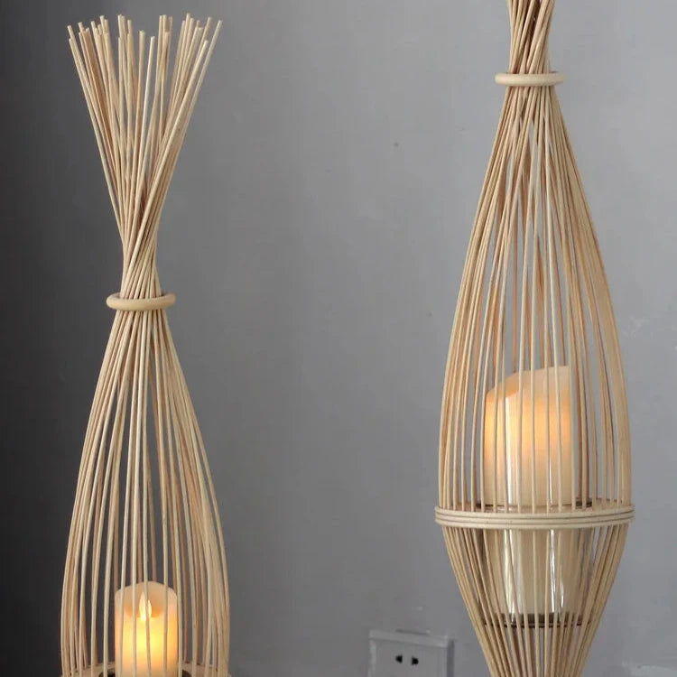 Woven LED Candlestick Lanterns