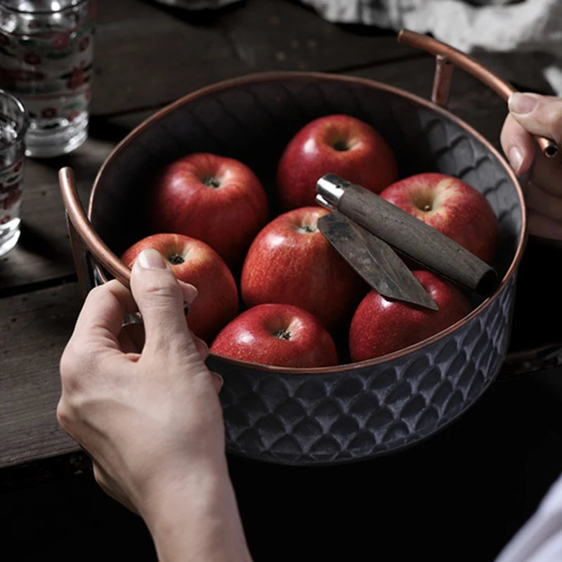 Antique Metal Serving Dish