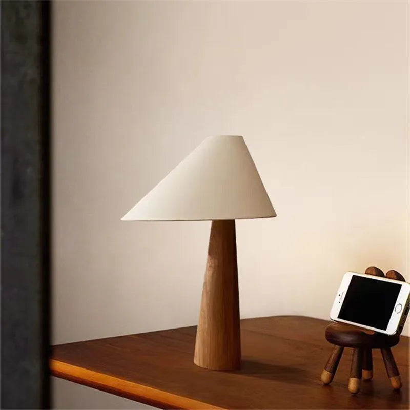 Wood Triad Table Lamp