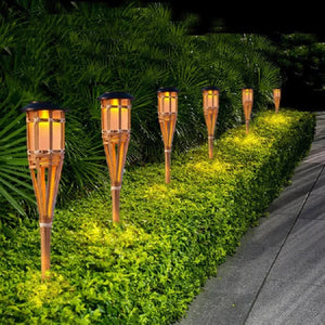 Solar Tiki Torch 5-Piece Set