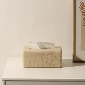 Faux Travertine Tissue Holder