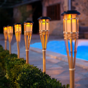 Solar Tiki Torch 5-Piece Set