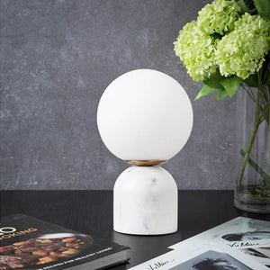 Arctic Stone Orb Lamp
