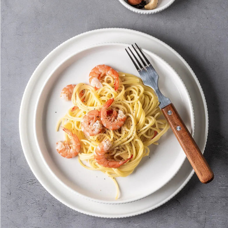 Ribbed 25-Piece Dinnerware Set