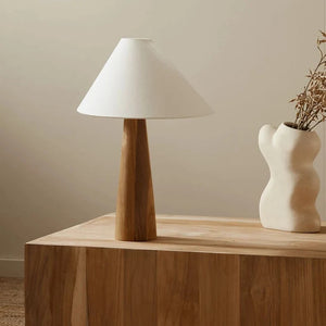 Wood Triad Table Lamp