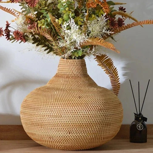 Rattan Vase