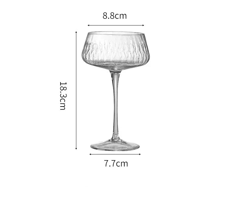 Elegant 2-Piece Cocktail Coupe Set