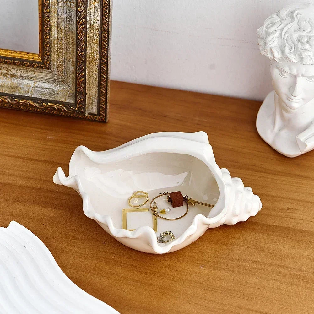 Shell Storage Wood Conch Shell Storage – BRECK + FOX