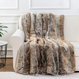 Mink Faux Fur Throw Blanket