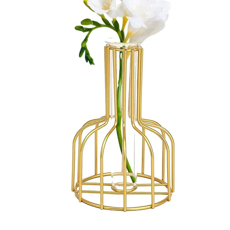 Gold Cage Vase