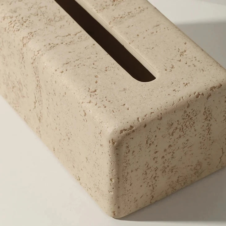 Faux Travertine Tissue Holder