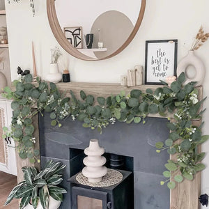 Faux Eucalyptus Garland 2-Piece Set