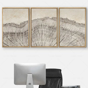 Tree Rings Abstract Canvas