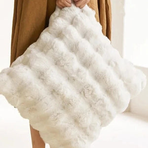 Rabbit Faux Fur Pillow Cover