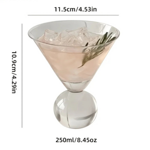 Crystal Globe Martini Glass