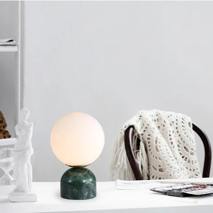 Arctic Stone Orb Lamp