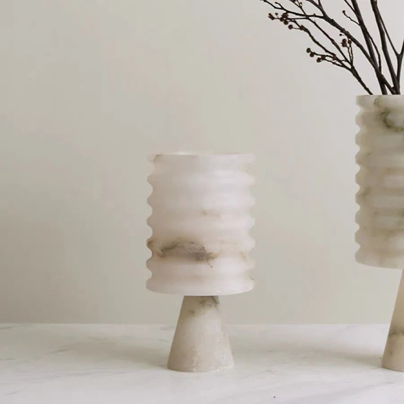 White Onyx Flower Vase