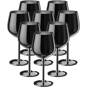 Stainless Steel 8-Piece Glassware Set