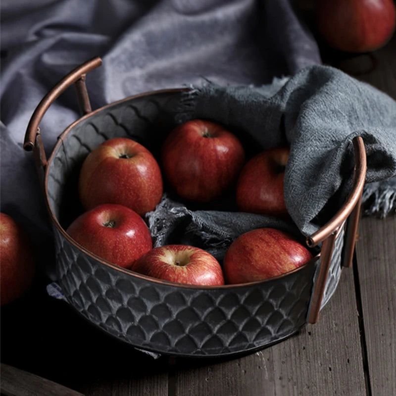 Antique Metal Serving Dish