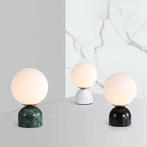 Arctic Stone Orb Lamp
