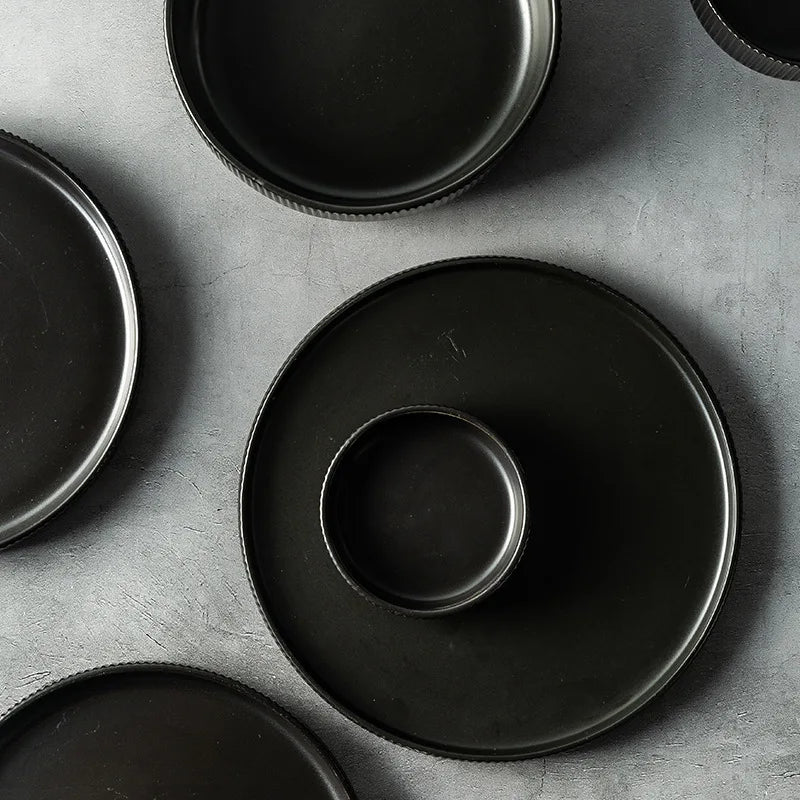 Ribbed 25-Piece Dinnerware Set