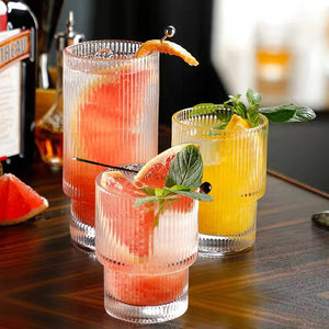 Ribbed Glasses 4-Piece Set
