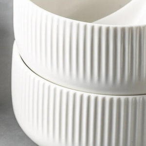 Ribbed 25-Piece Dinnerware Set