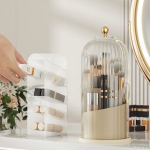 Rotating Acrylic Cosmetics Organizer