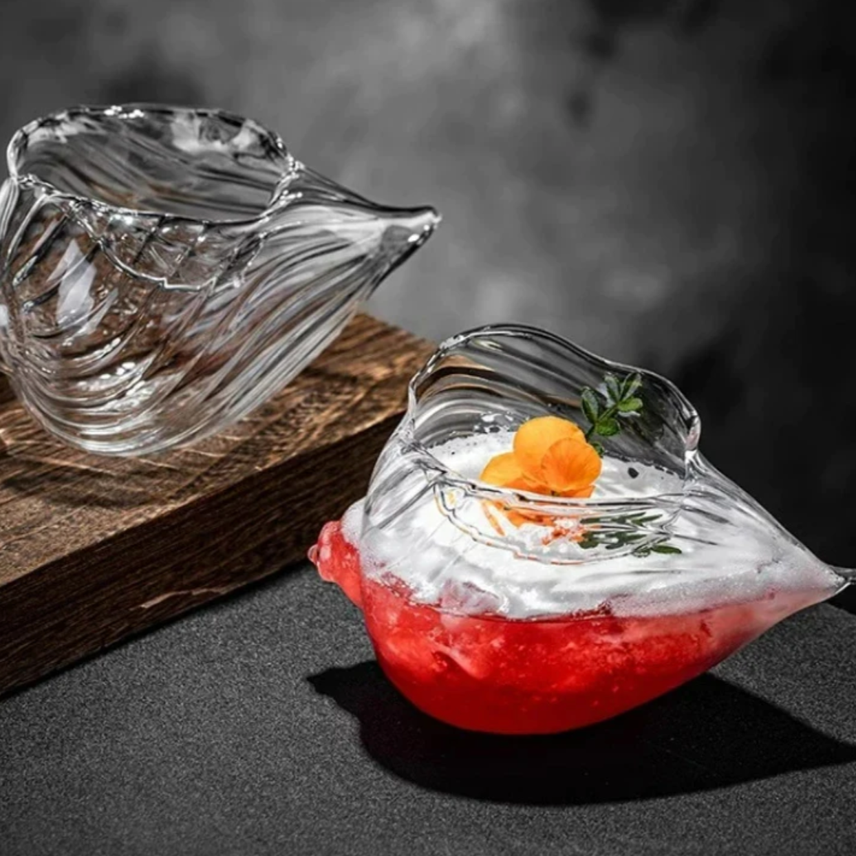Conch Shell Set Conch Shell Glass 2-Piece Set – BRECK + FOX
