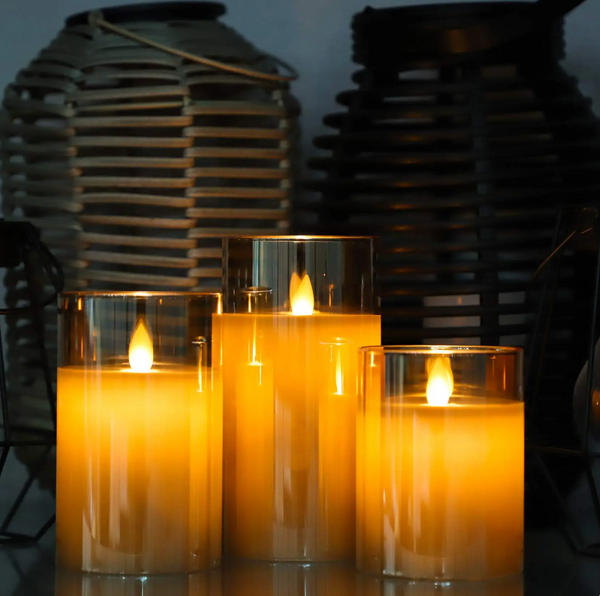 Flameless Candle 3-Piece Set