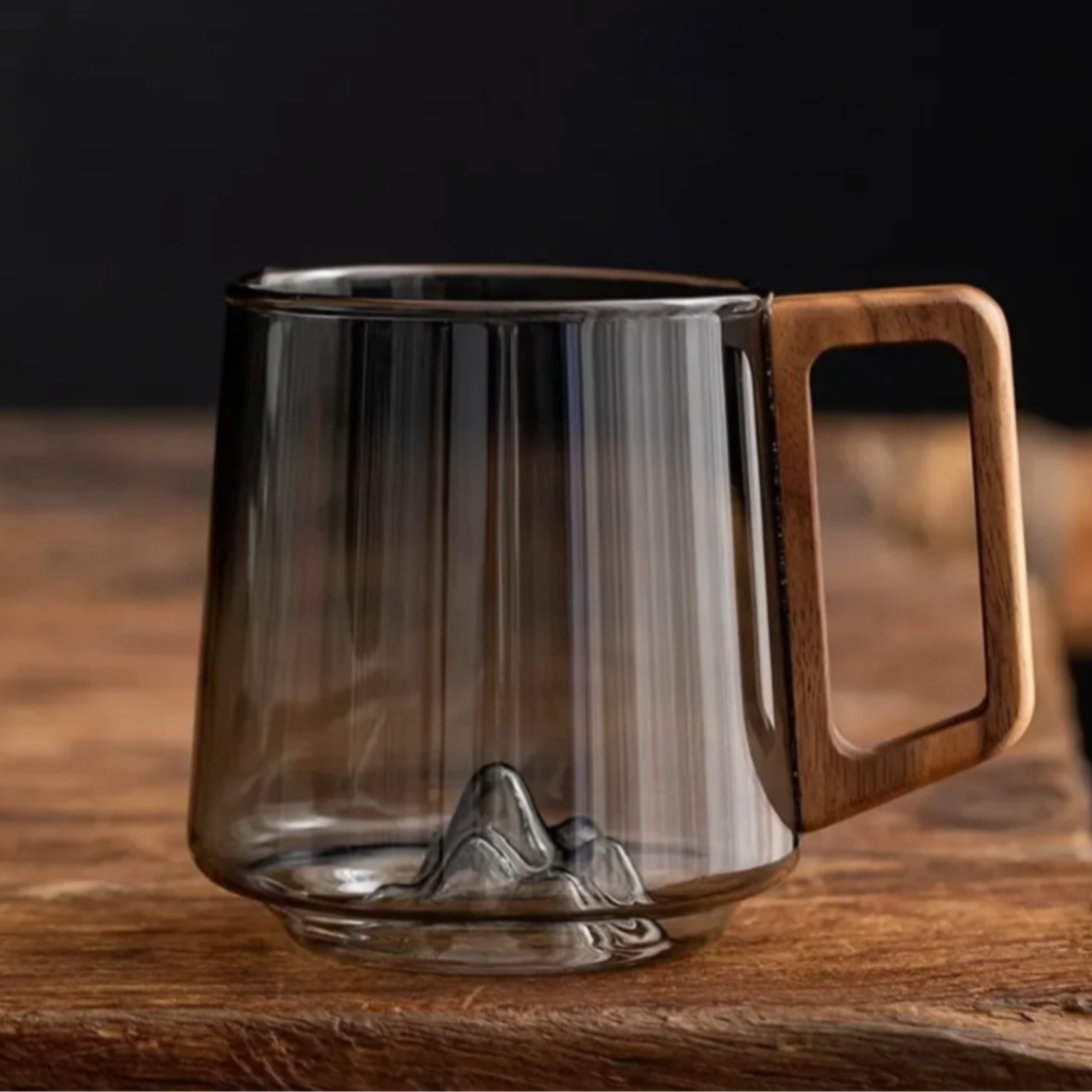 Mountain Peak Glass Mug
