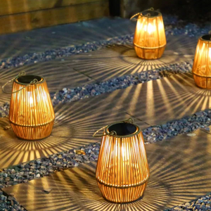 Solar Rattan Lantern